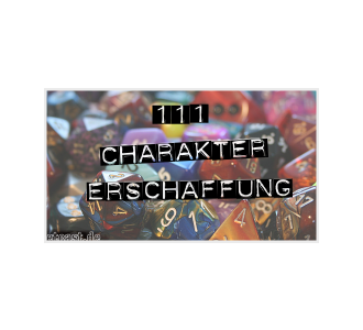 etc111: Charaktererschaffung